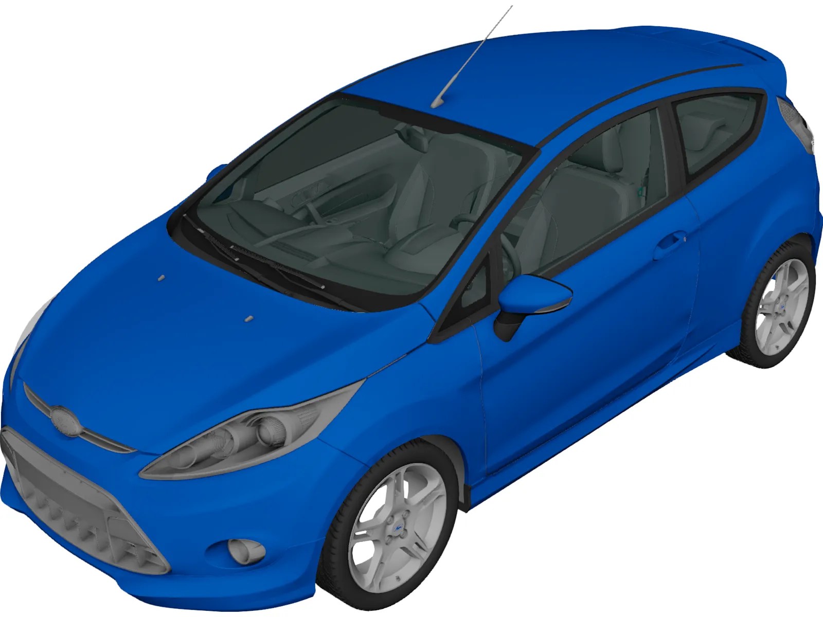 Ford Fiesta Zetec S 3D Model (2009) 3DCADBrowser