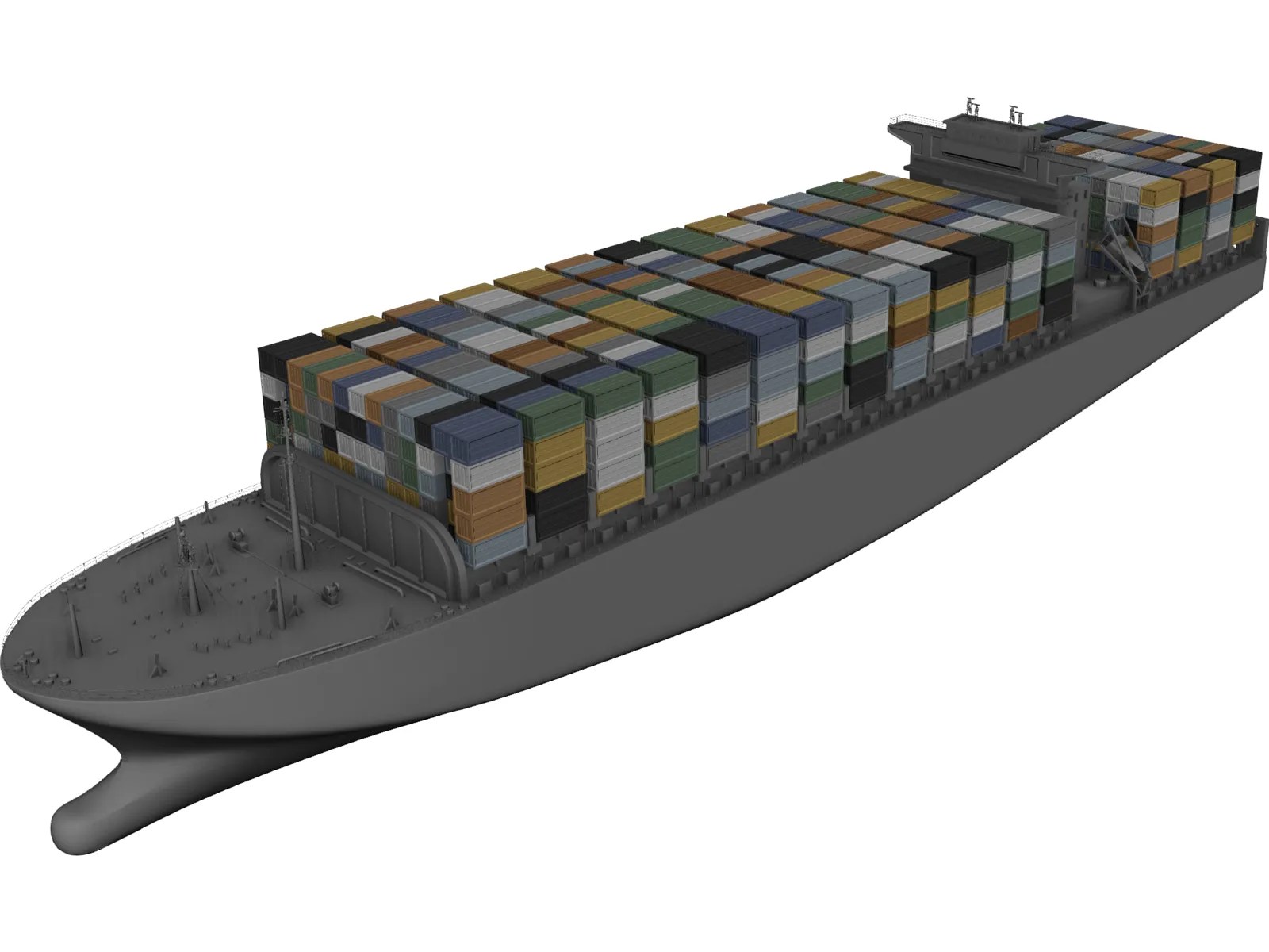 Container Ship 3D Model 3D CAD Browser