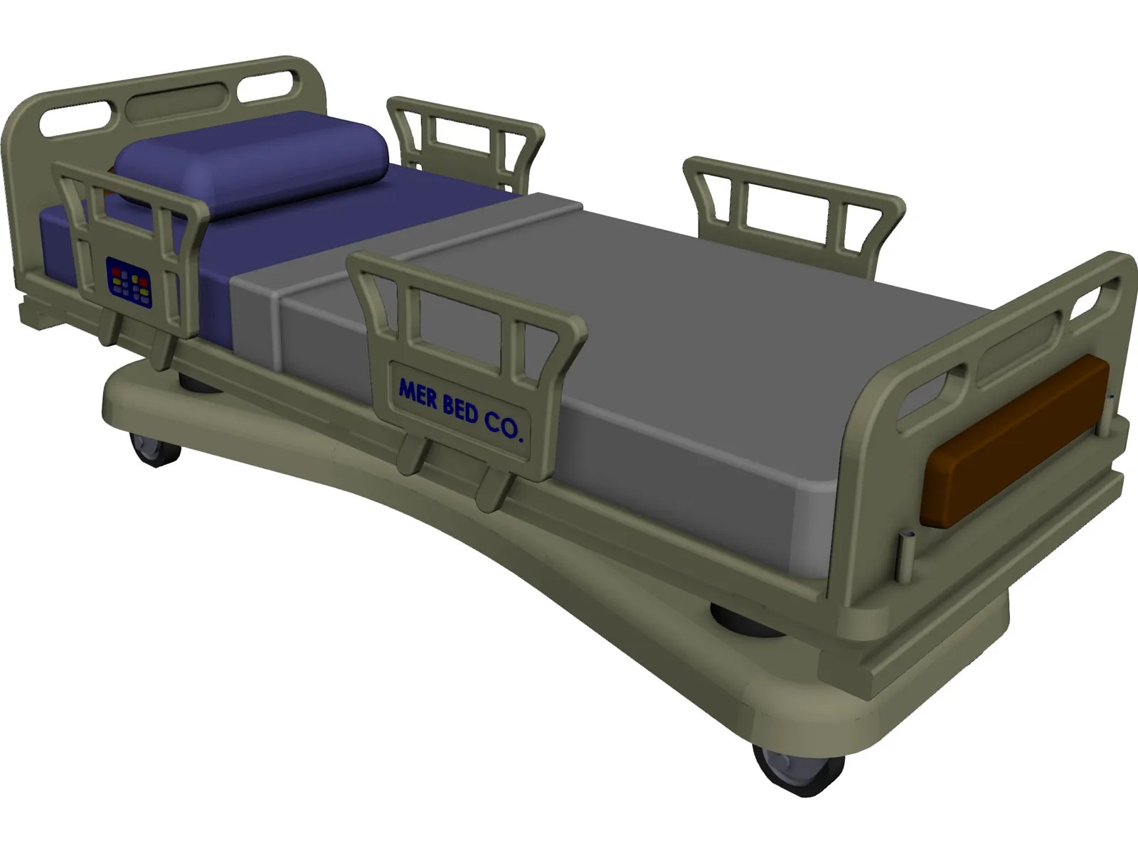Hospital Bed CAD Model 3D CAD Browser
