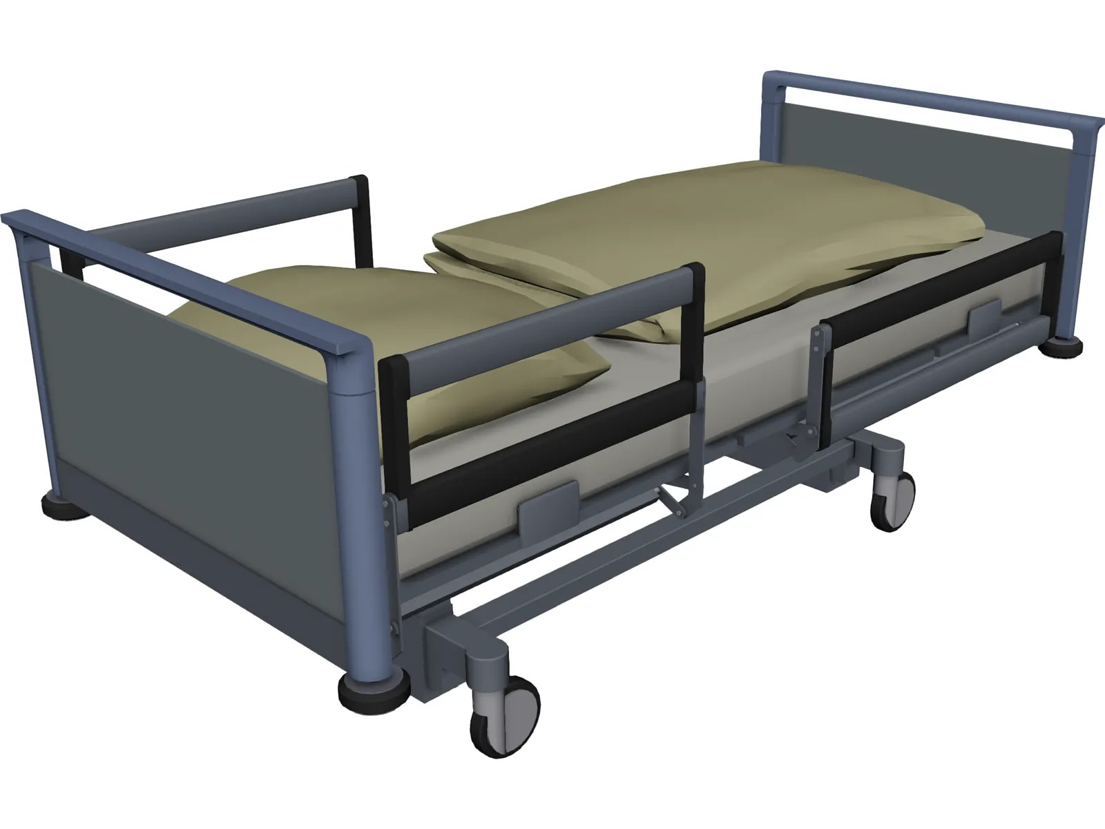 Hospital Bed 3D Model 3D CAD Browser