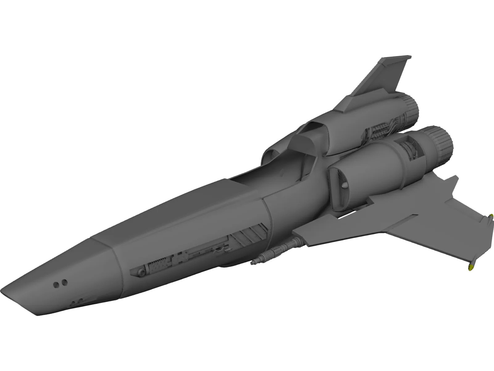 Battlestar Galactica Viper Mark II 3D Model 3D CAD Browser