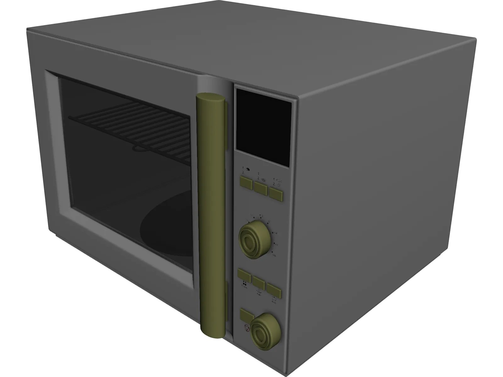 Microwave Oven 3D Model 3D CAD Browser