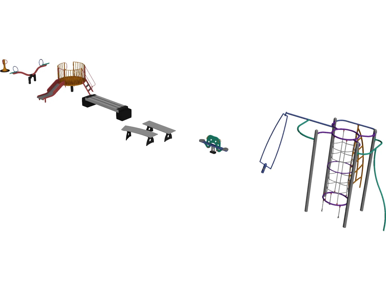 Cad Playground Equipment