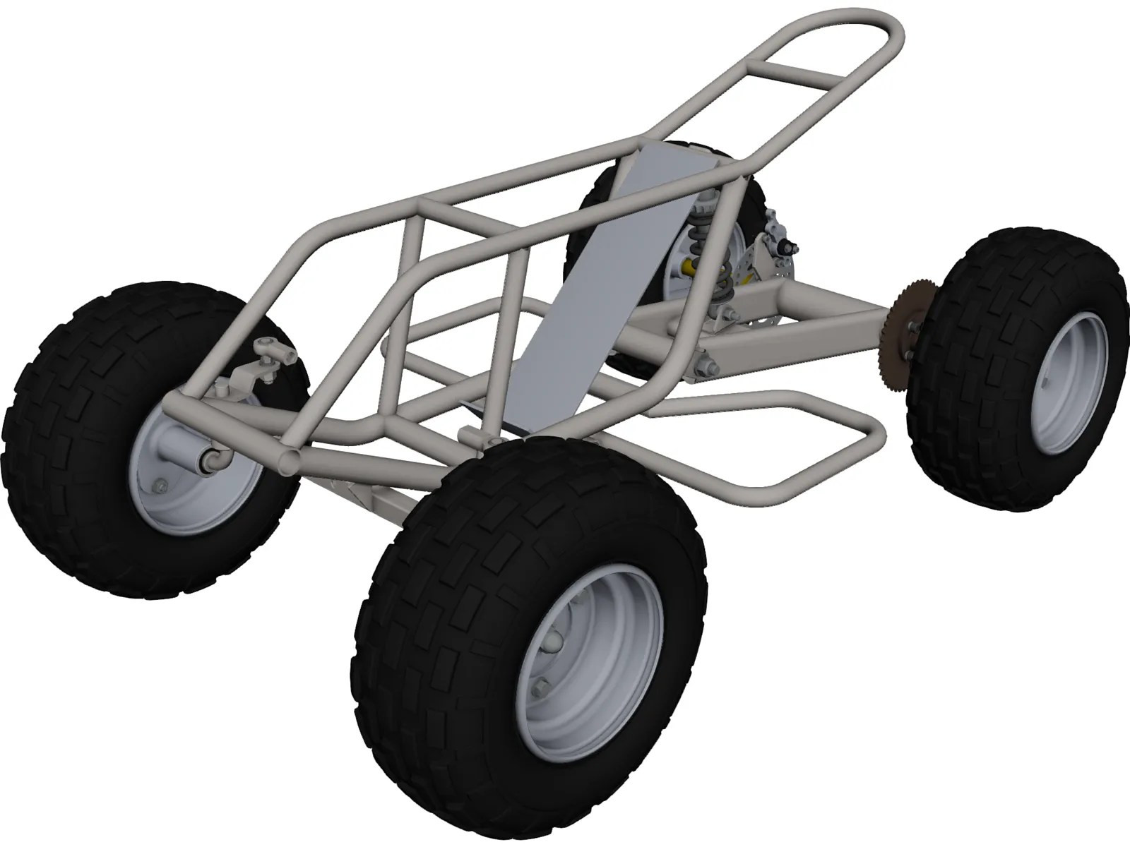 Mini ATV Chassis 3D CAD Model 3D CAD Browser
