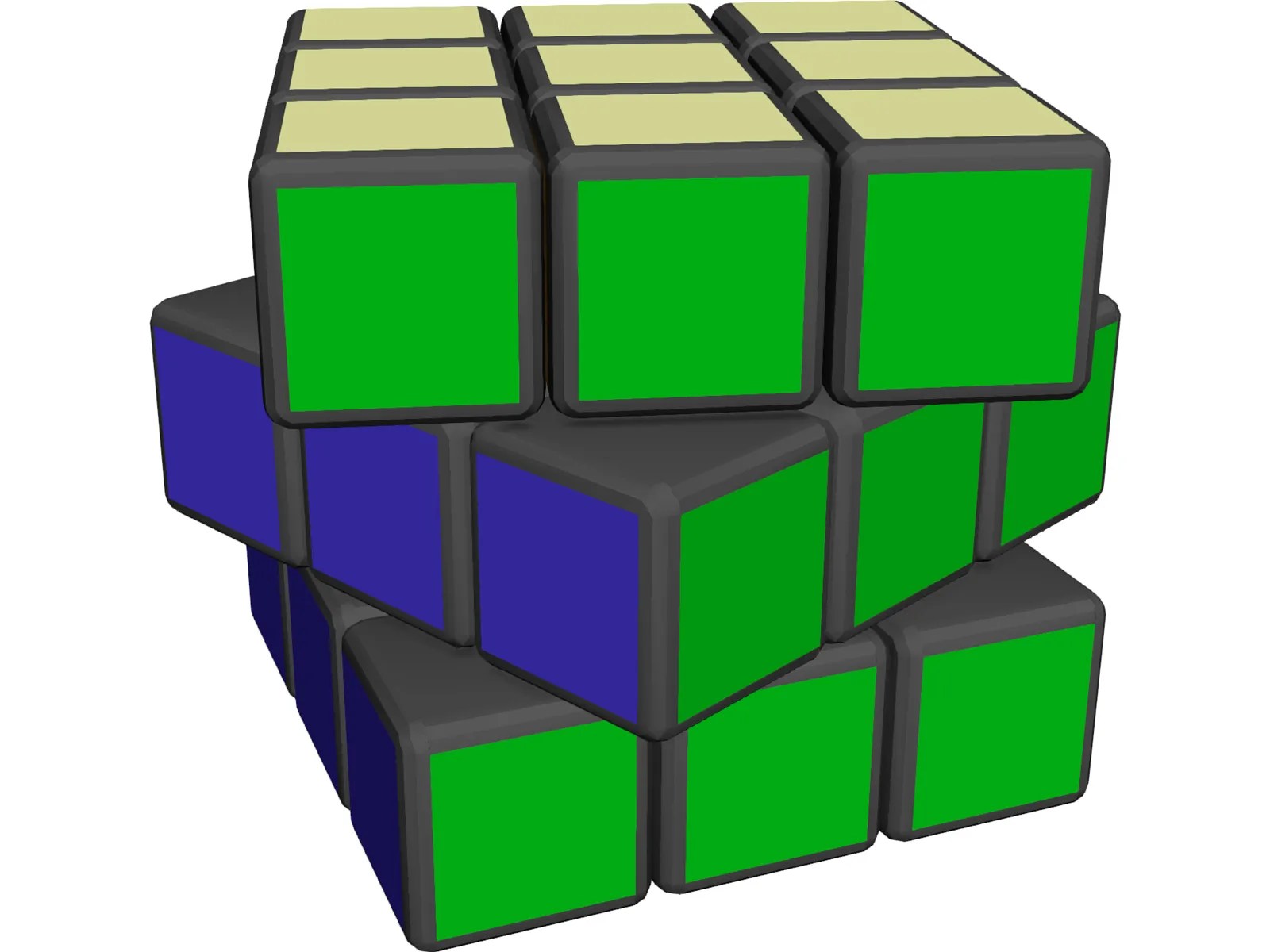 Rubic Cube 3D Model 3D CAD Browser