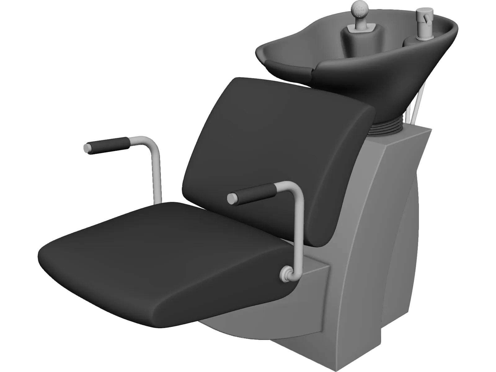 Barber Chair 3D Model 3D CAD Browser