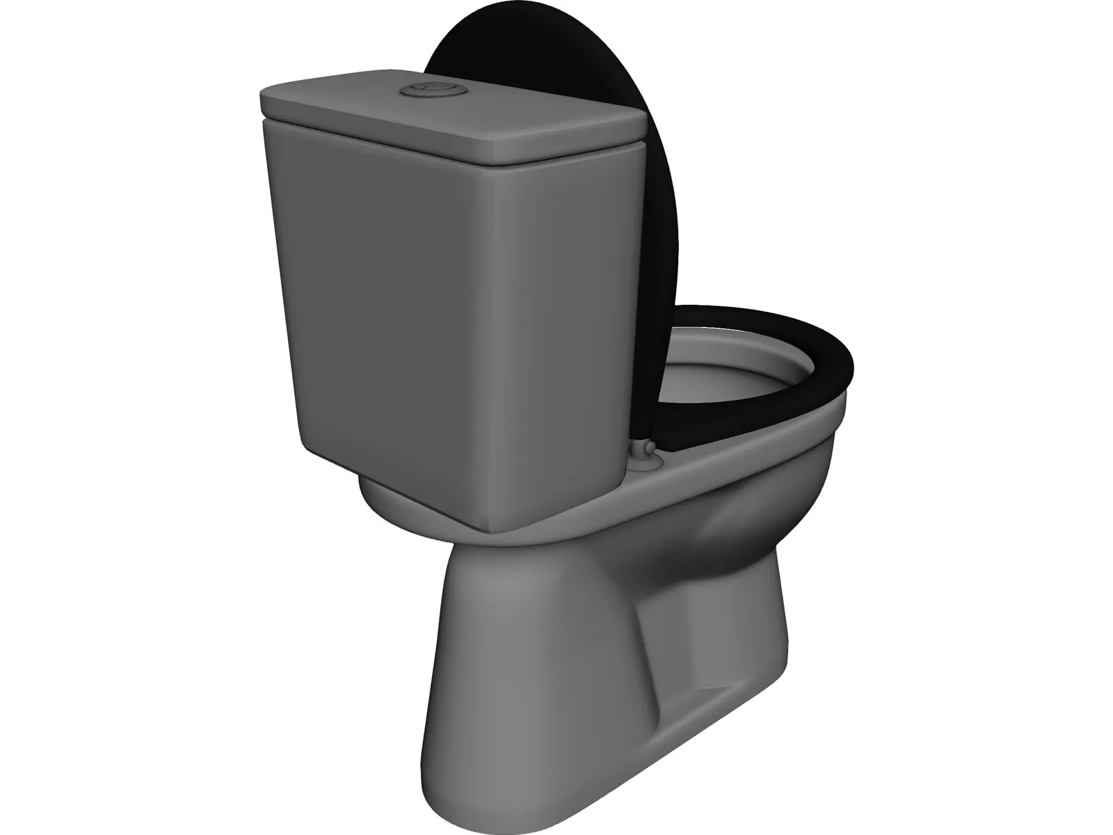 Ceramic Toilet 3D Model 3D CAD Browser