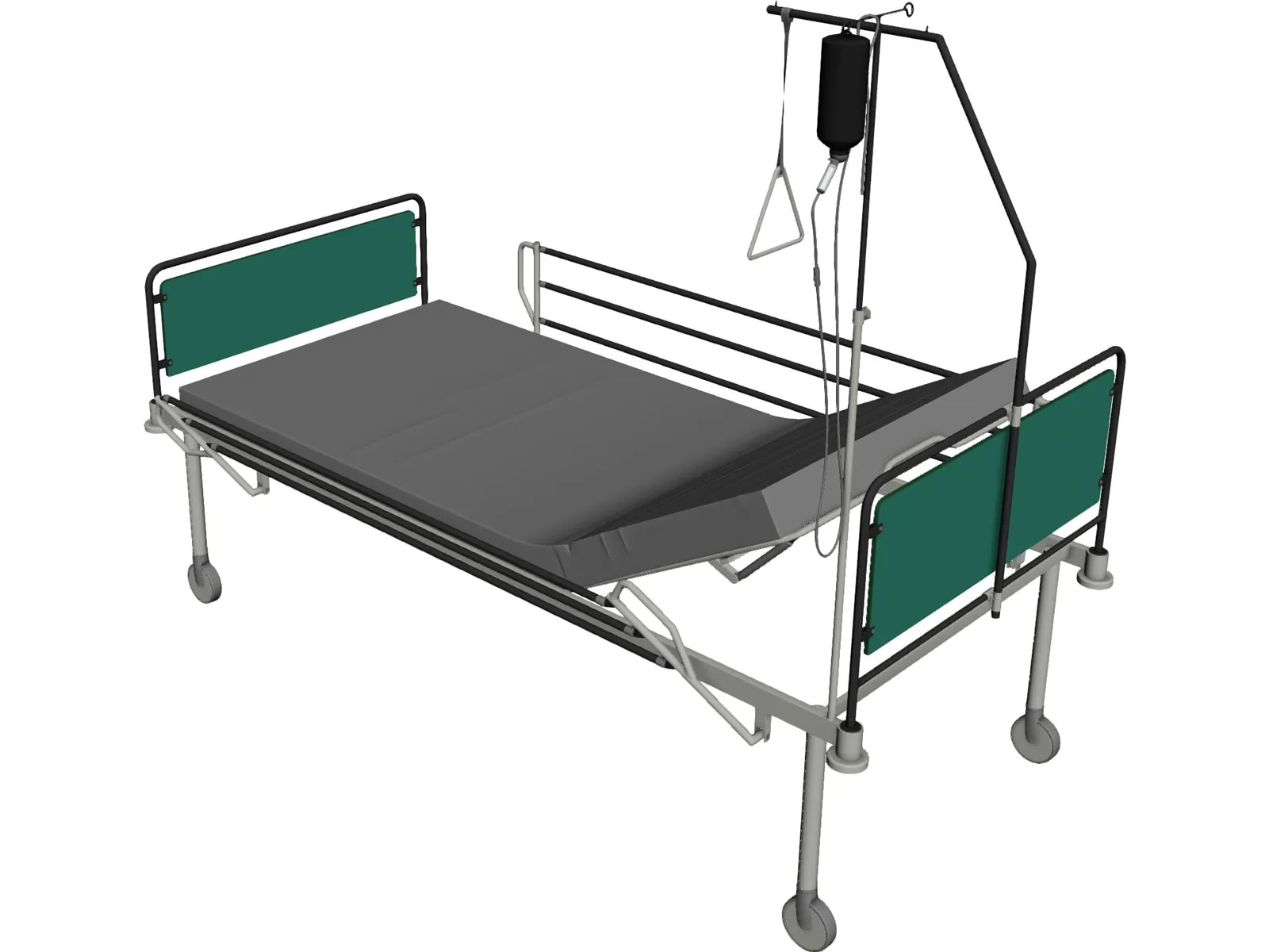 Hospital Bed Free 3D Model 3D CAD Browser