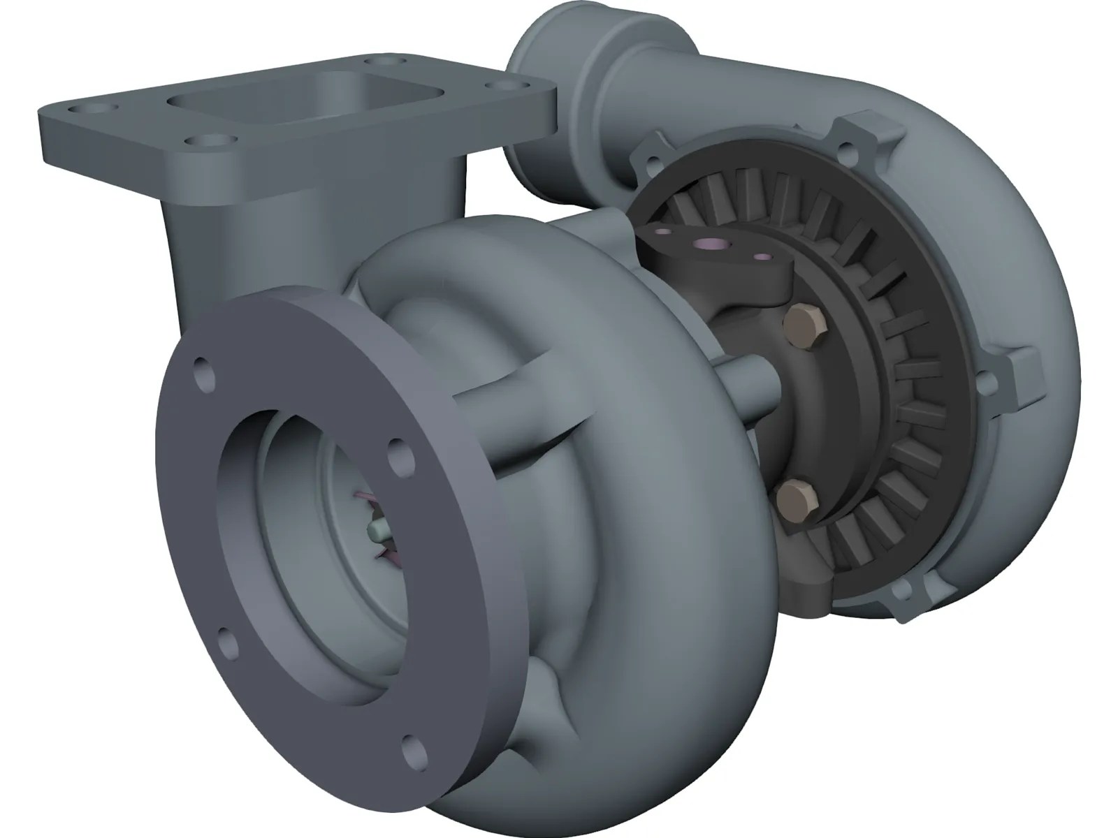 Turbocharger CAD Model 3DCADBrowser