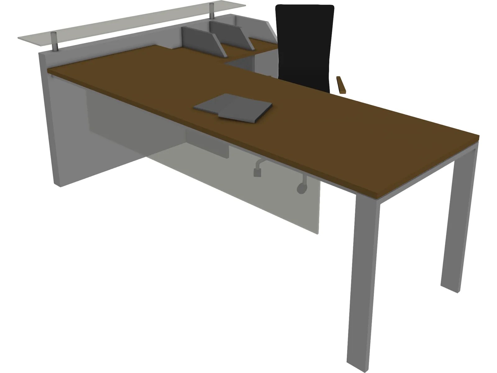 Office Desk 3D Model 3D CAD Browser