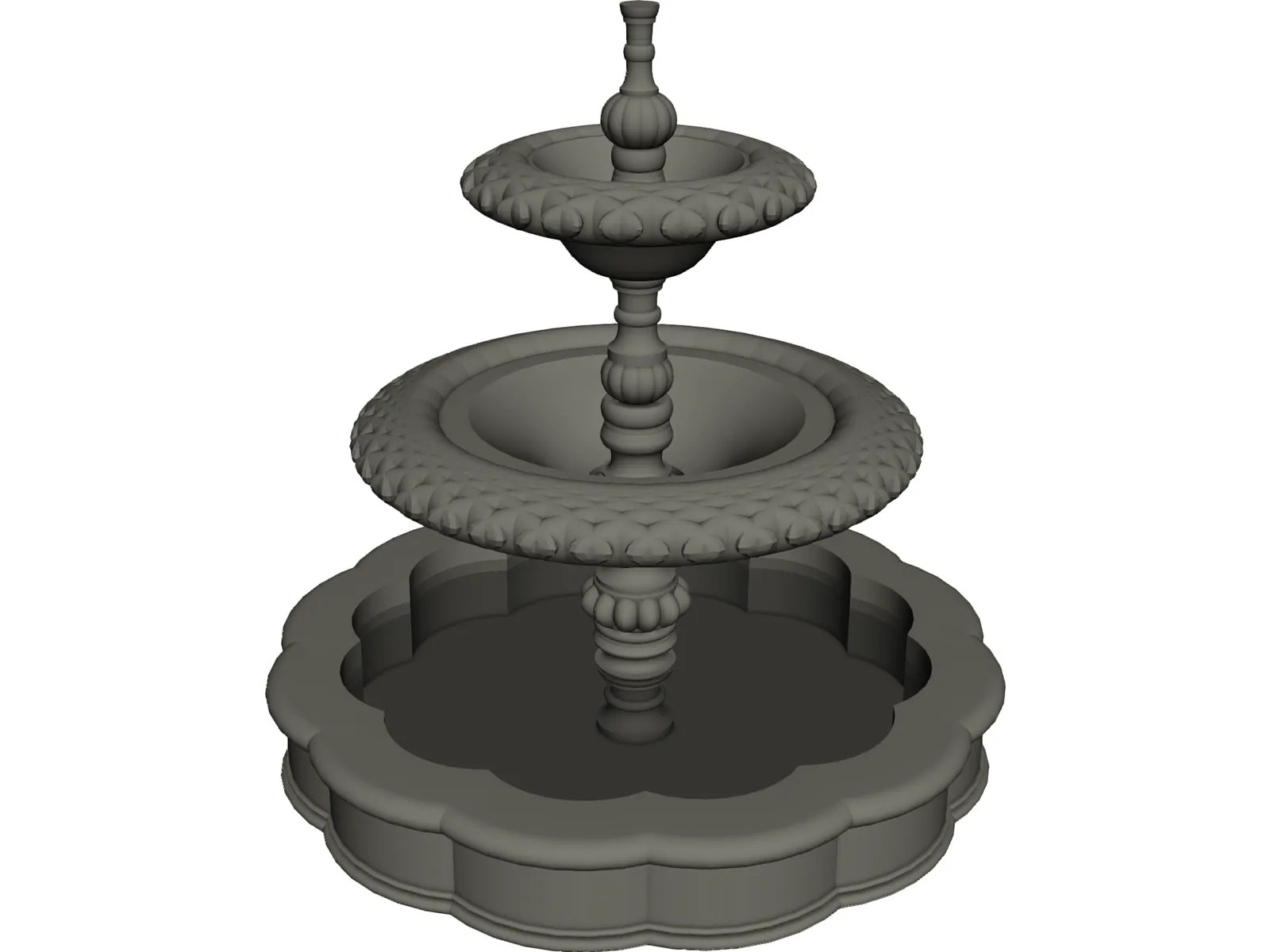 Fountain 3D Model 3DCADBrowser