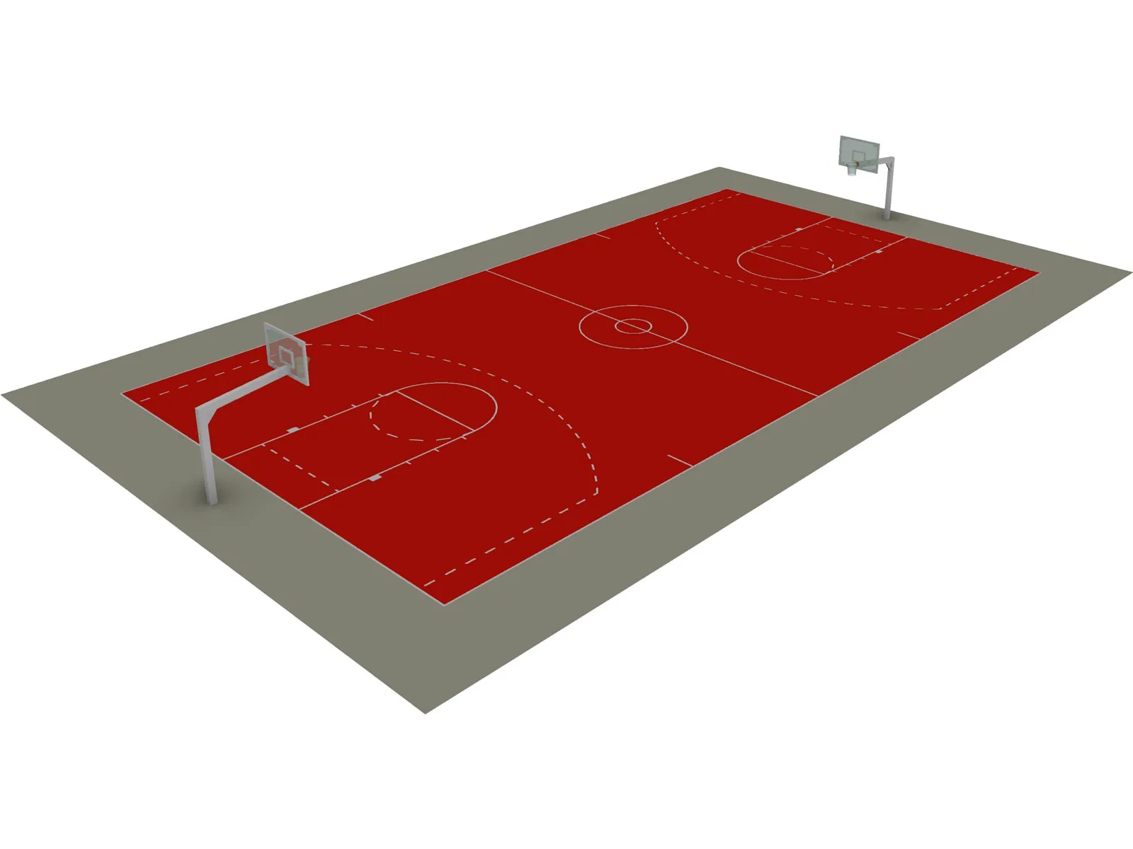 Basketball Court 3D Model 3D CAD Browser