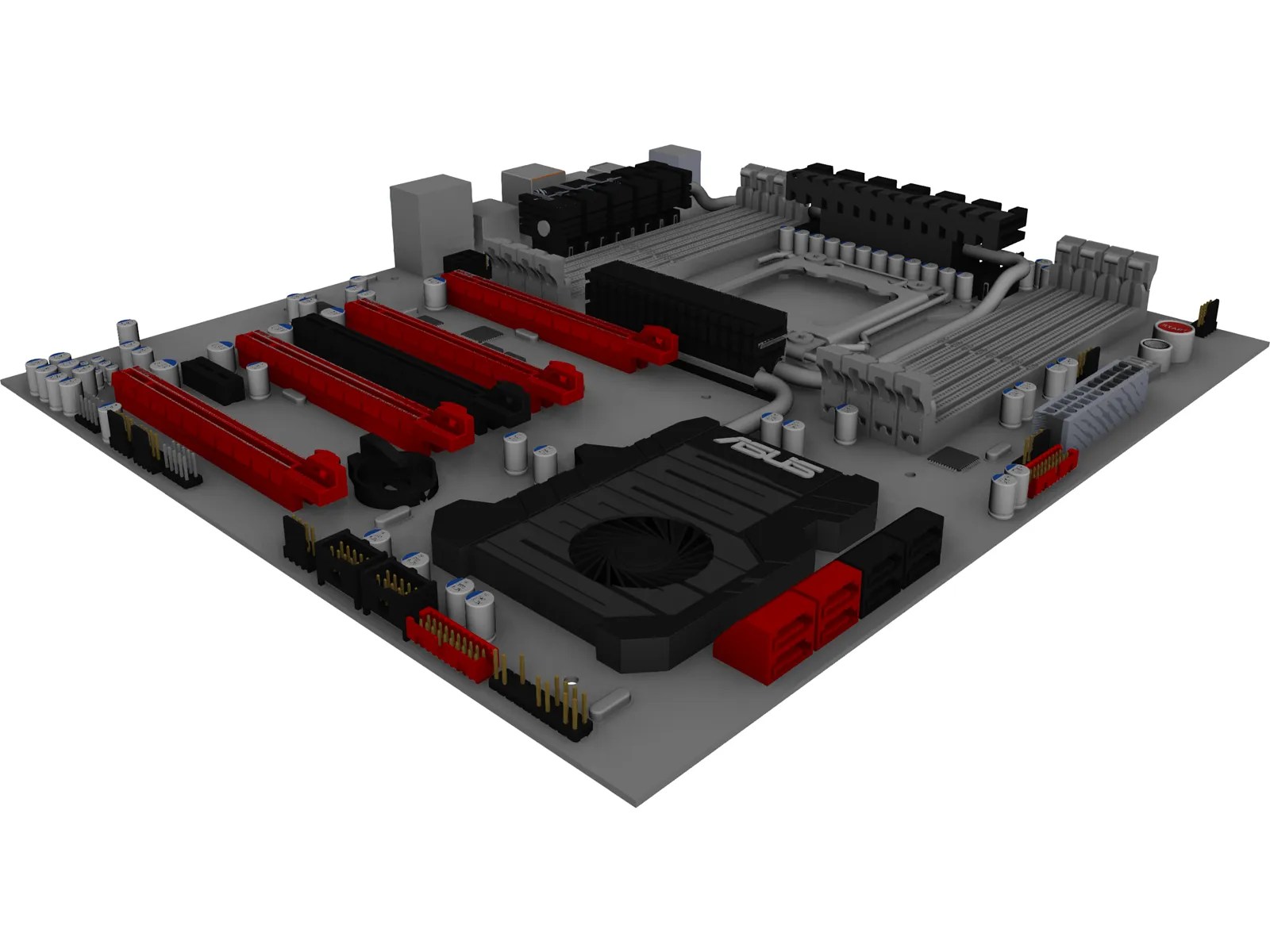 Motherboard CAD Model 3DCADBrowser
