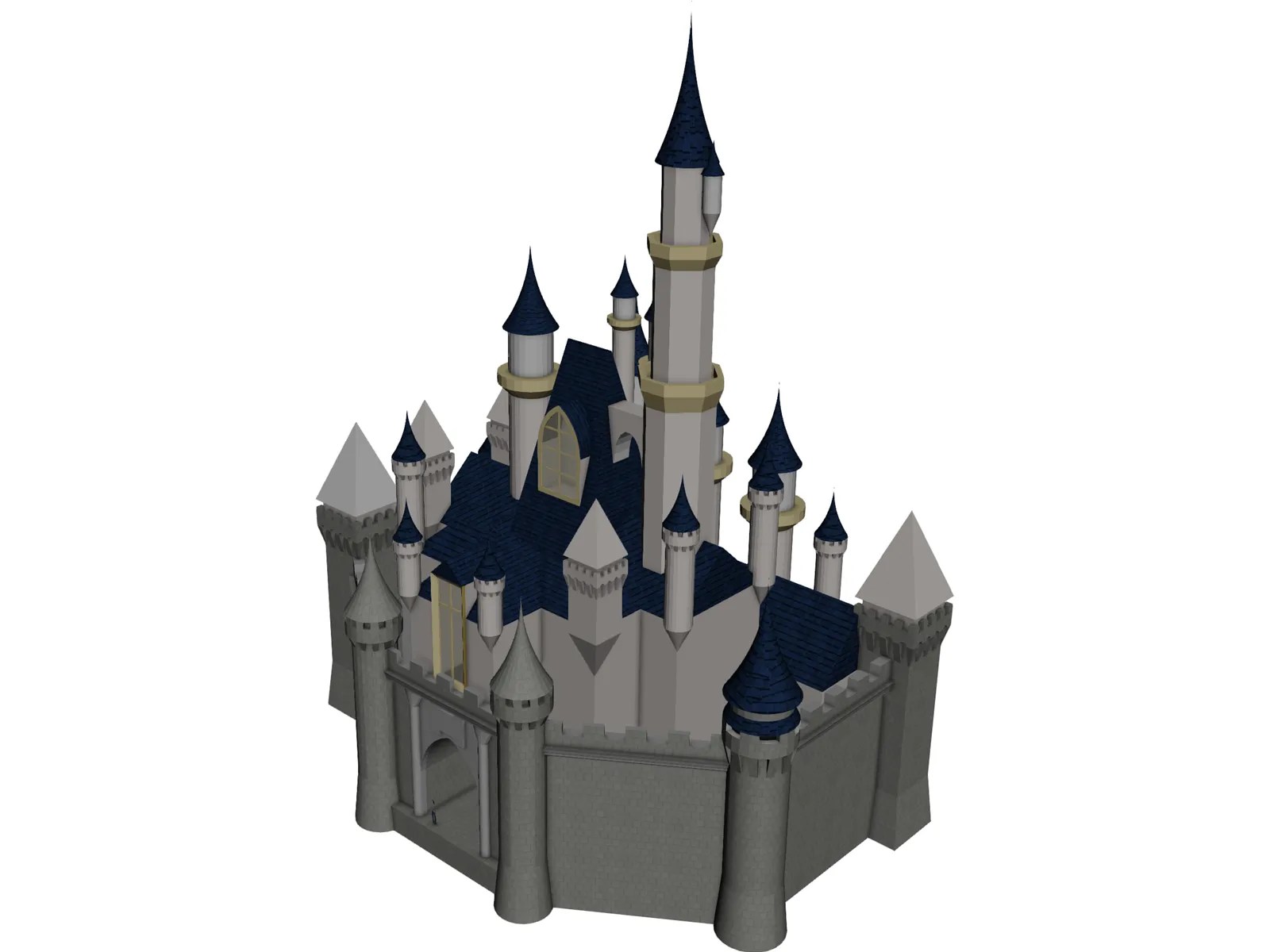 Cinderella Disney Castle 3D Model 3D CAD Browser