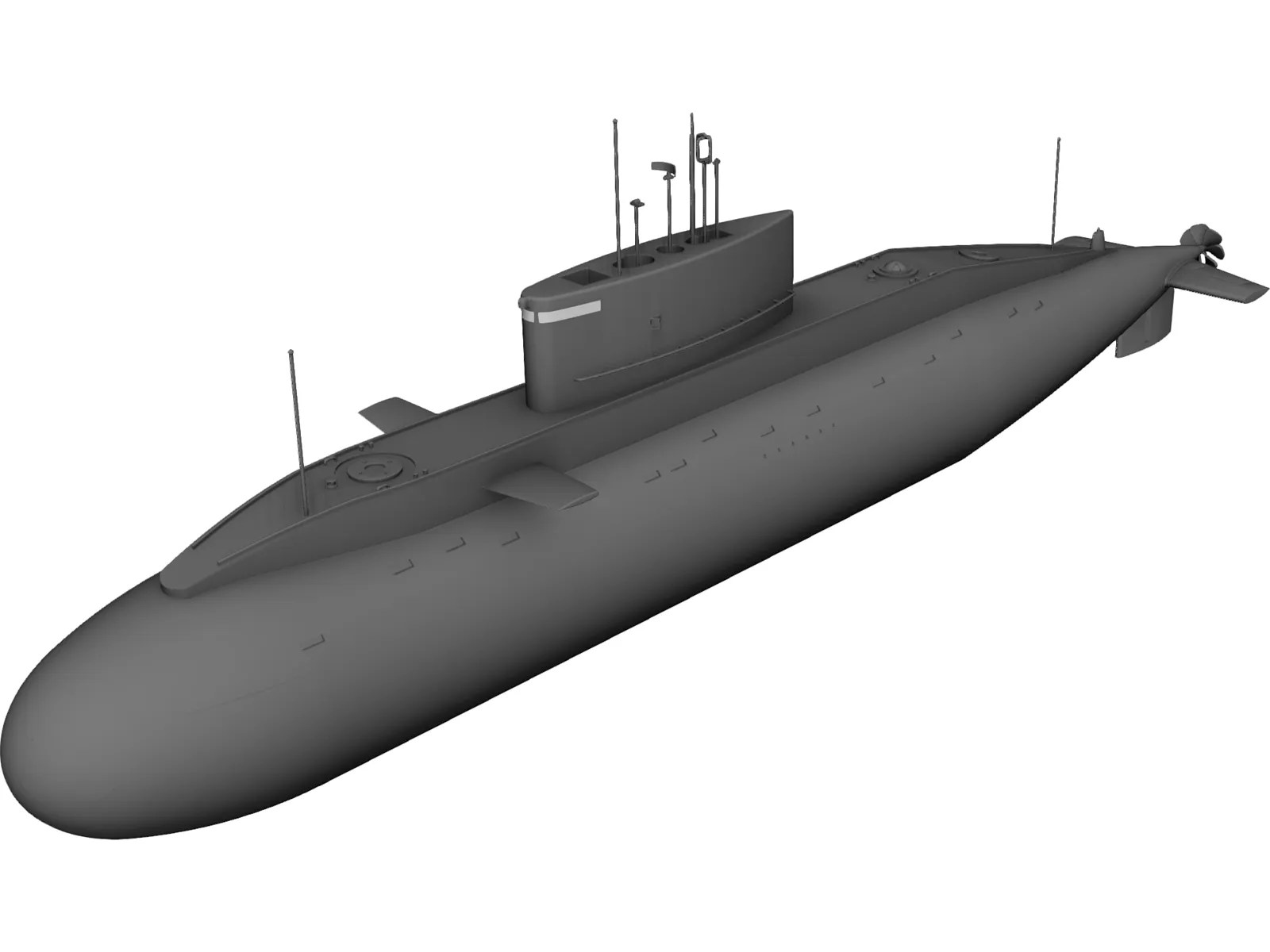 Submarine CAD Model 3DCADBrowser