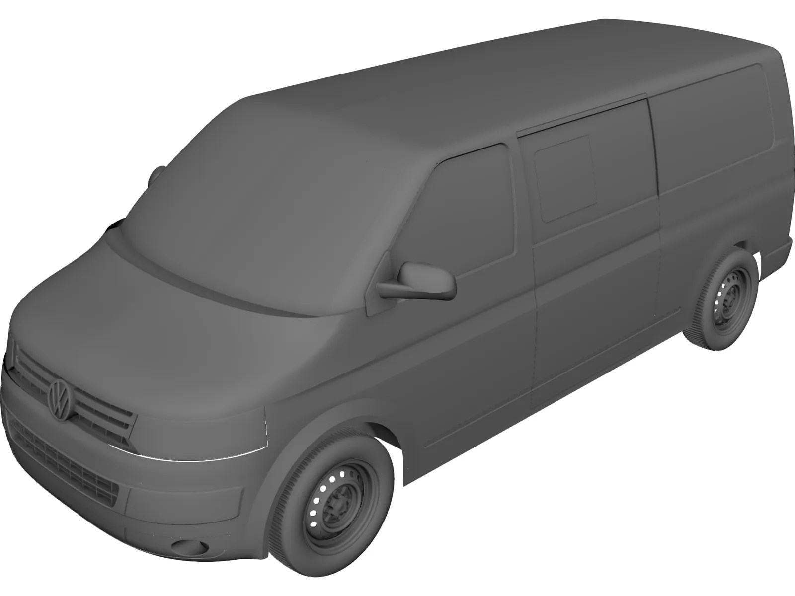 Volkswagen Transporter T5 3D CAD Model 3D CAD Browser