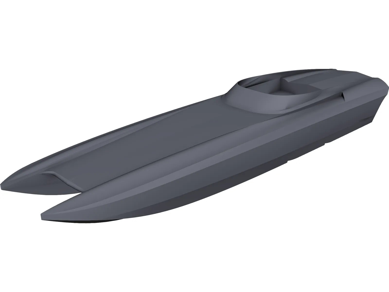 Twin Hull Boat CAD Model 3D CAD Browser