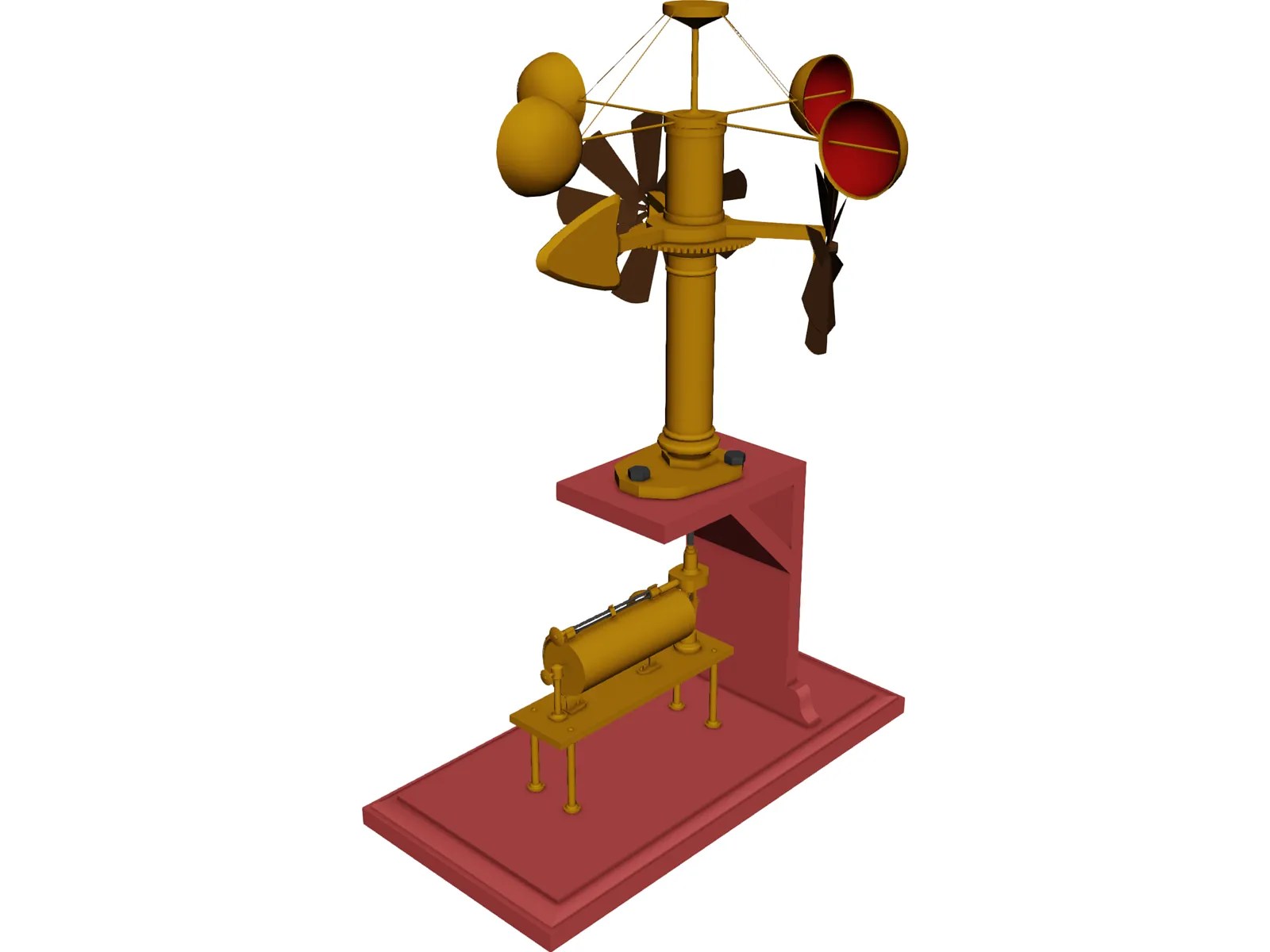 Anemometer 3D Model 3DCADBrowser