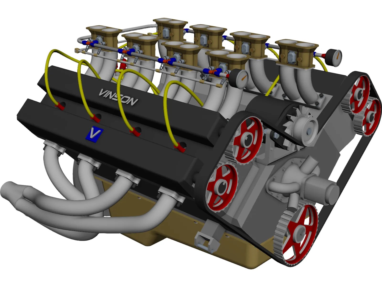 Vinson Engine CAD Model - 3DCADBrowser