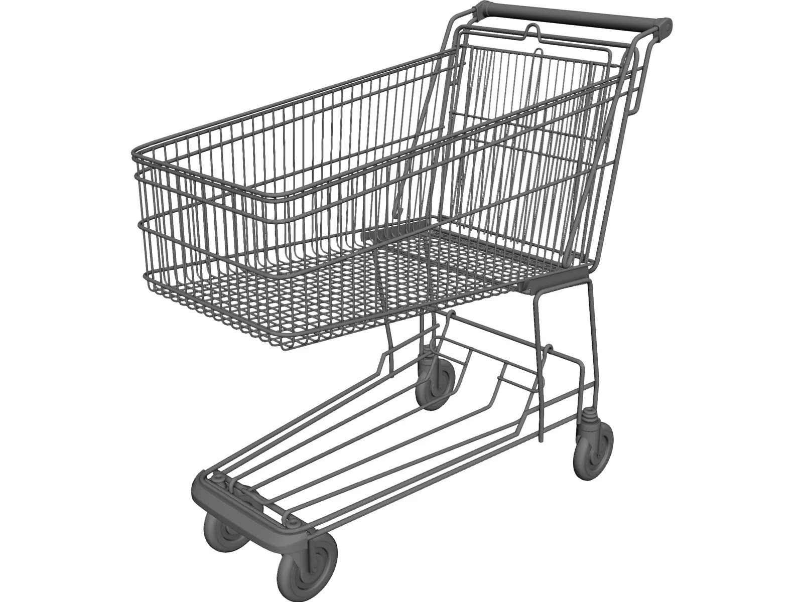 Shopping Trolley 3D Model 3DCADBrowser