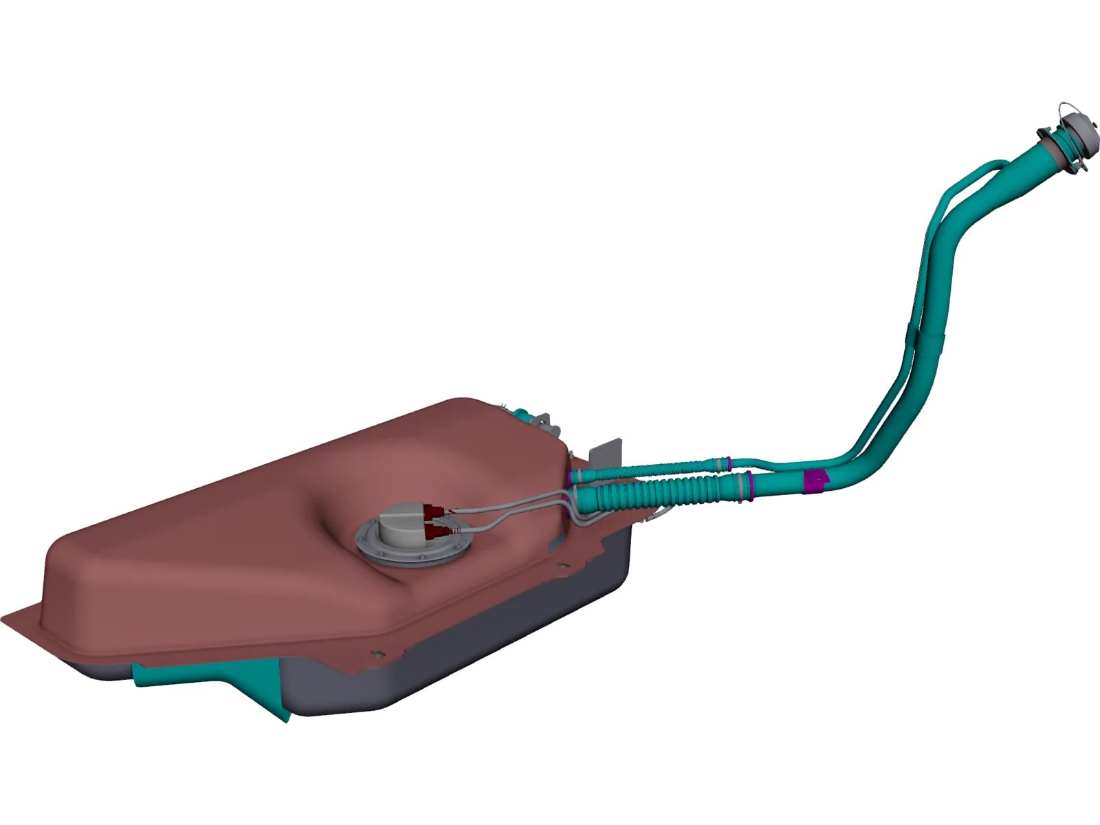 Car Fuel Tank CAD Model 3D CAD Browser