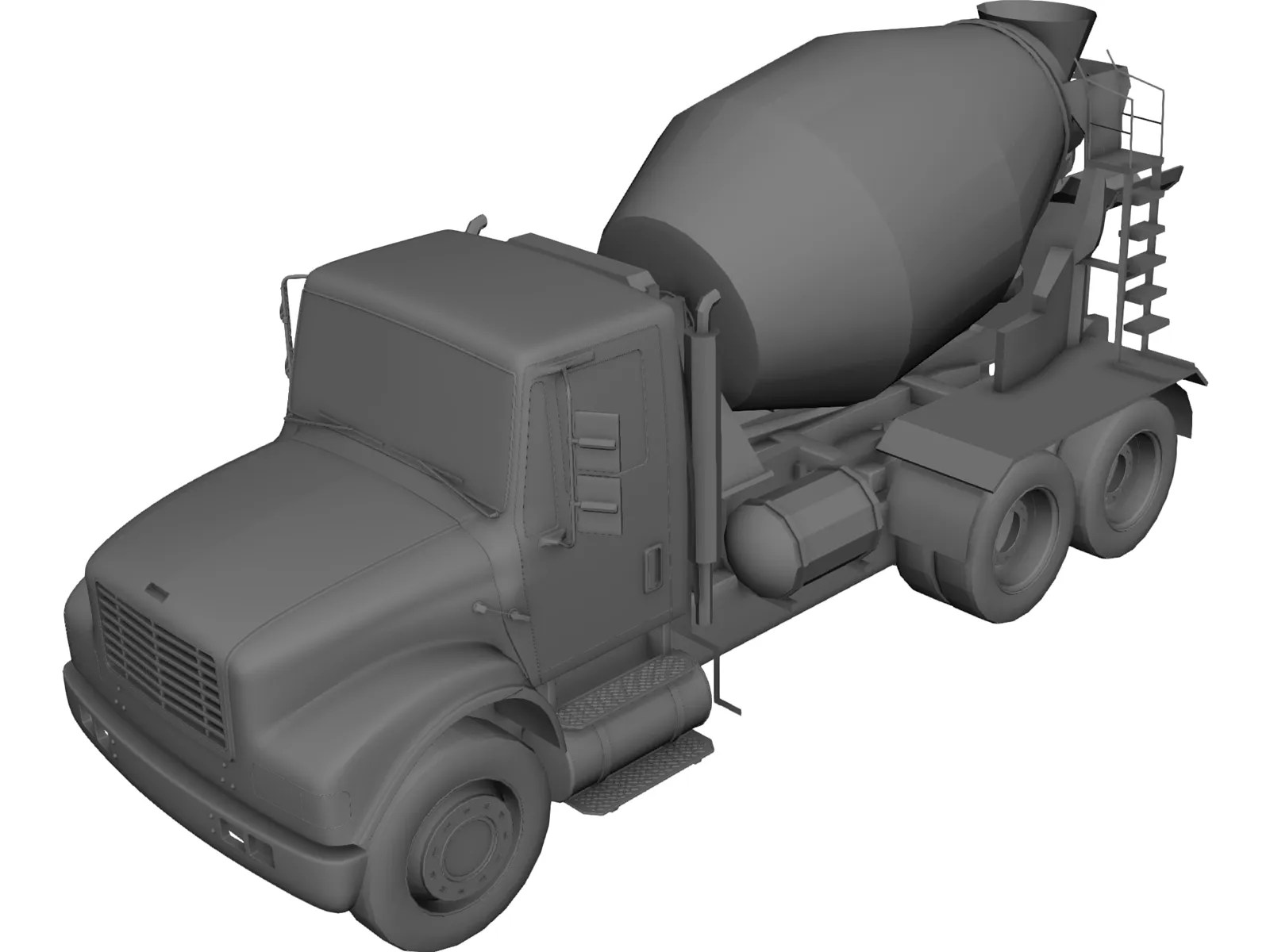 Cement Mixer Truck 3D Model 3D CAD Browser