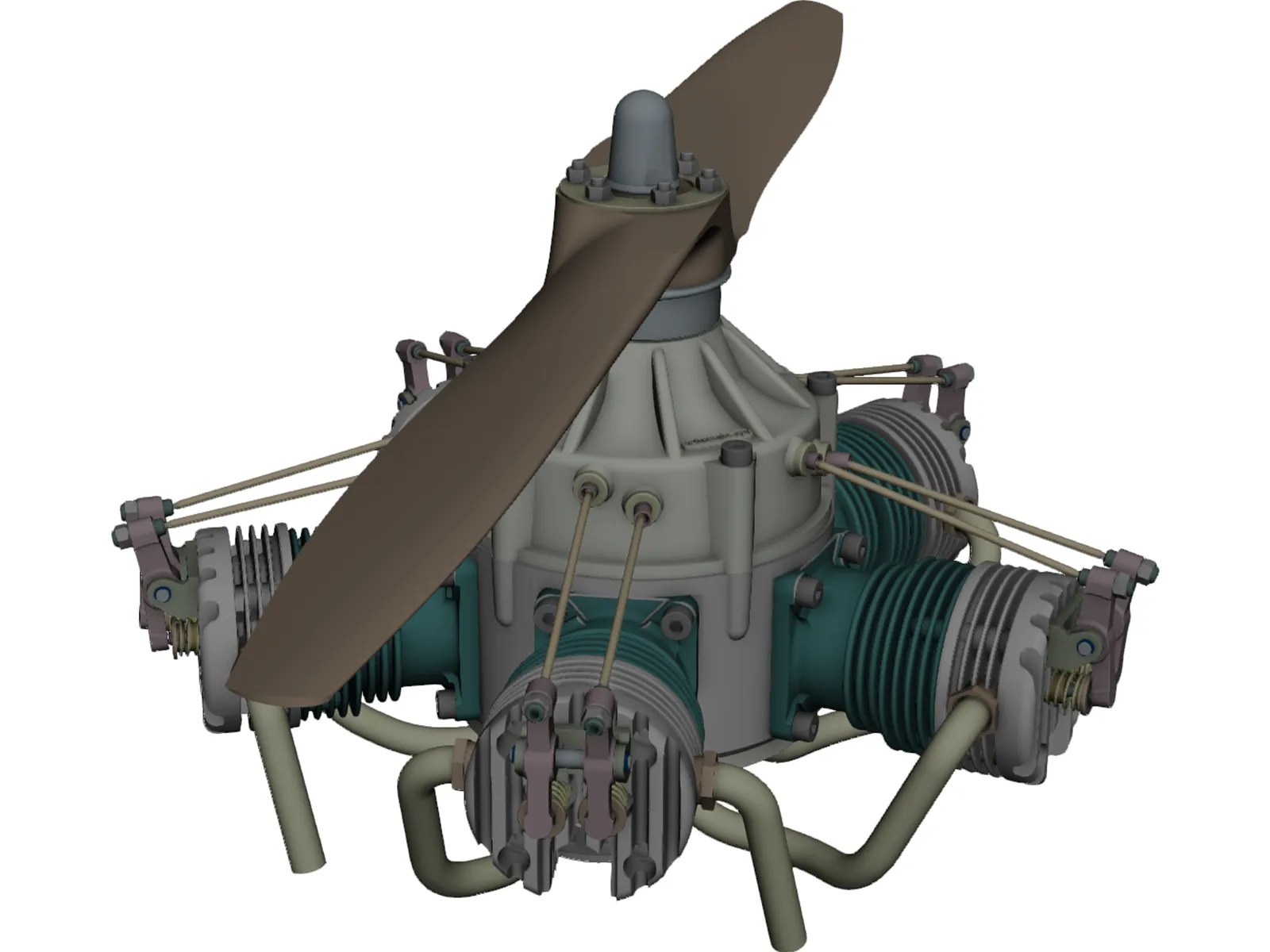 HAHN Sternmotor 3D CAD Model 3D CAD Browser