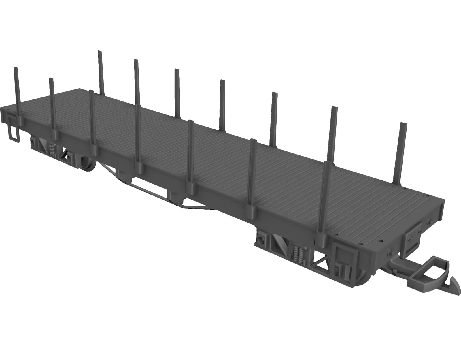 LGB Flatcar CAD Model 3D CAD Browser