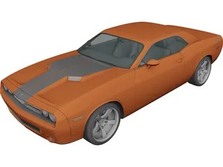 Dodge Challenger 3D Model (2007) - 3D CAD Browser