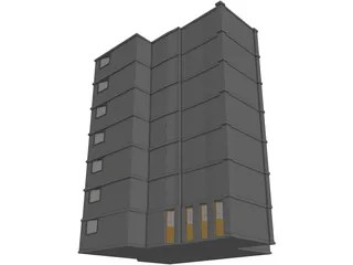 Hospital Building 3d Model 3d Cad Browser