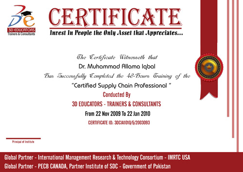 CSCP Certified Supply Chain Management Professional Training Course