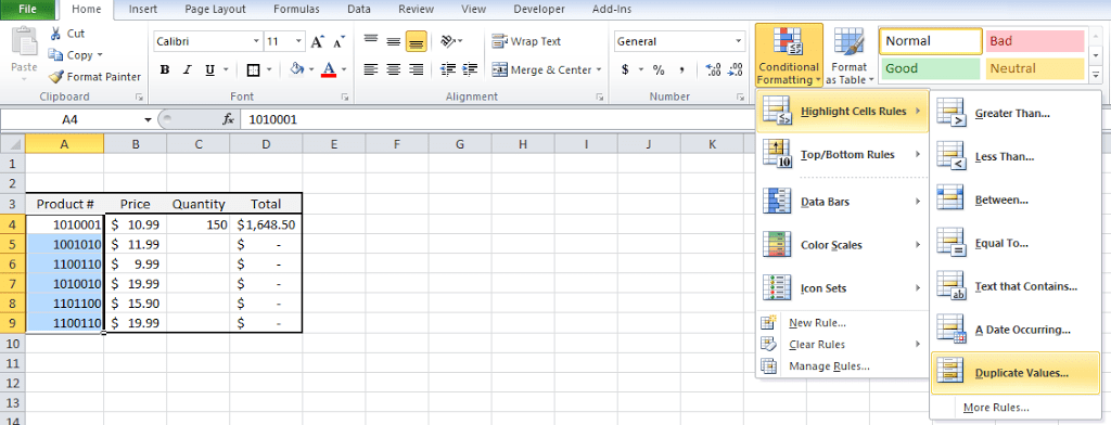 Find Duplicates Excel Tip 3D Engineer