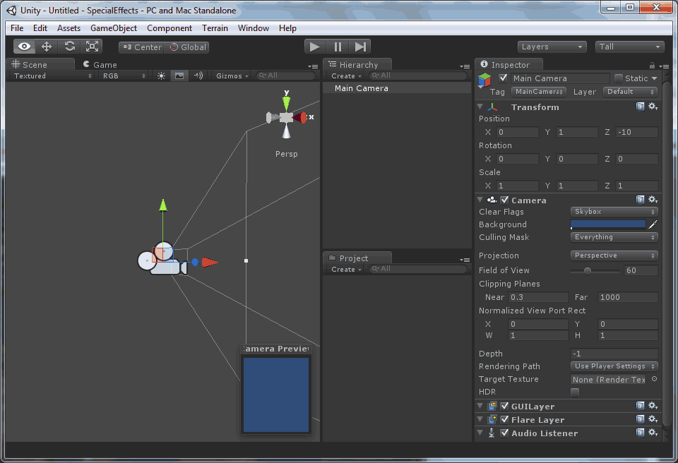 Rendering and Special Effects in Unity3D Game Engine Programming