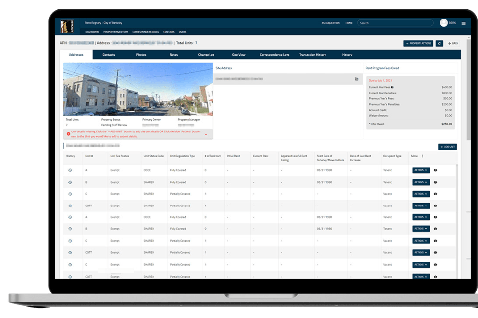 Building a Modern Rental Registry for the Berkeley Rent Board 3Di Systems