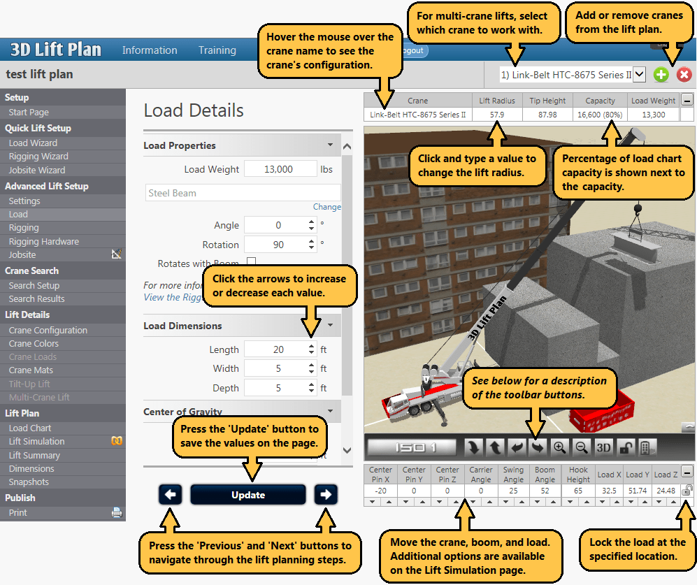 3D Lift Plan Crane Lift Planning Software