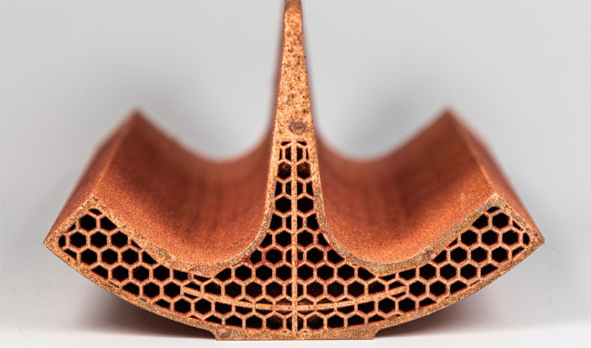 A 3D Printed Copper Radio Frequency Quadrupole (RFQ) Component for the