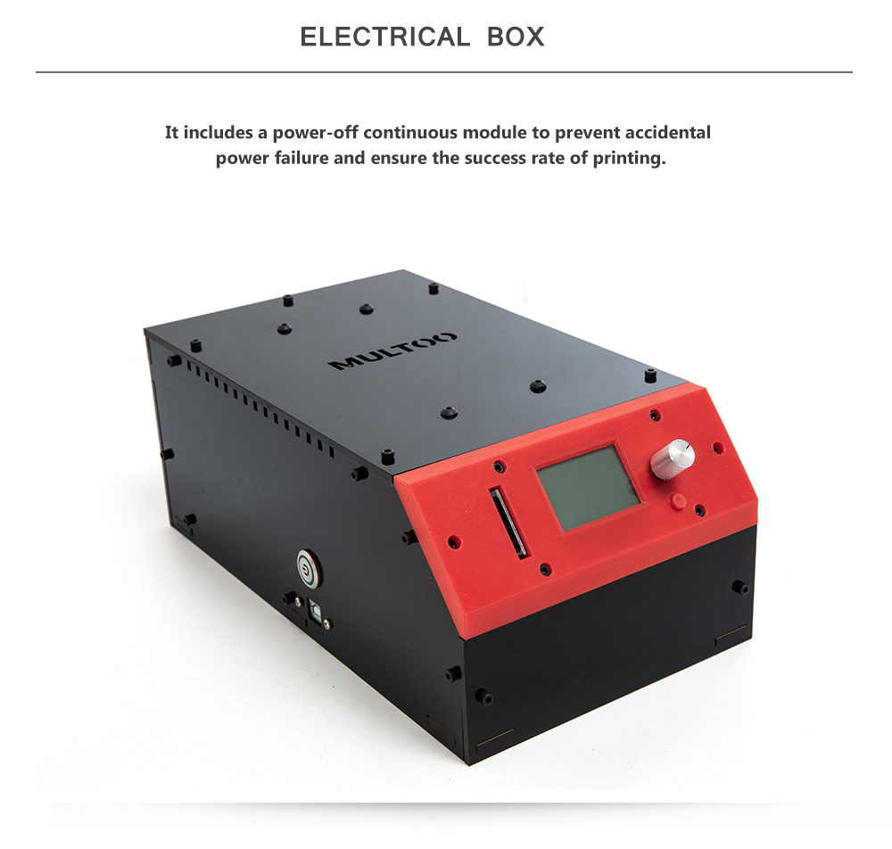 Buy Multoo MT2X Super Large Size IDEX 3D Printer - 500x500x500 mm