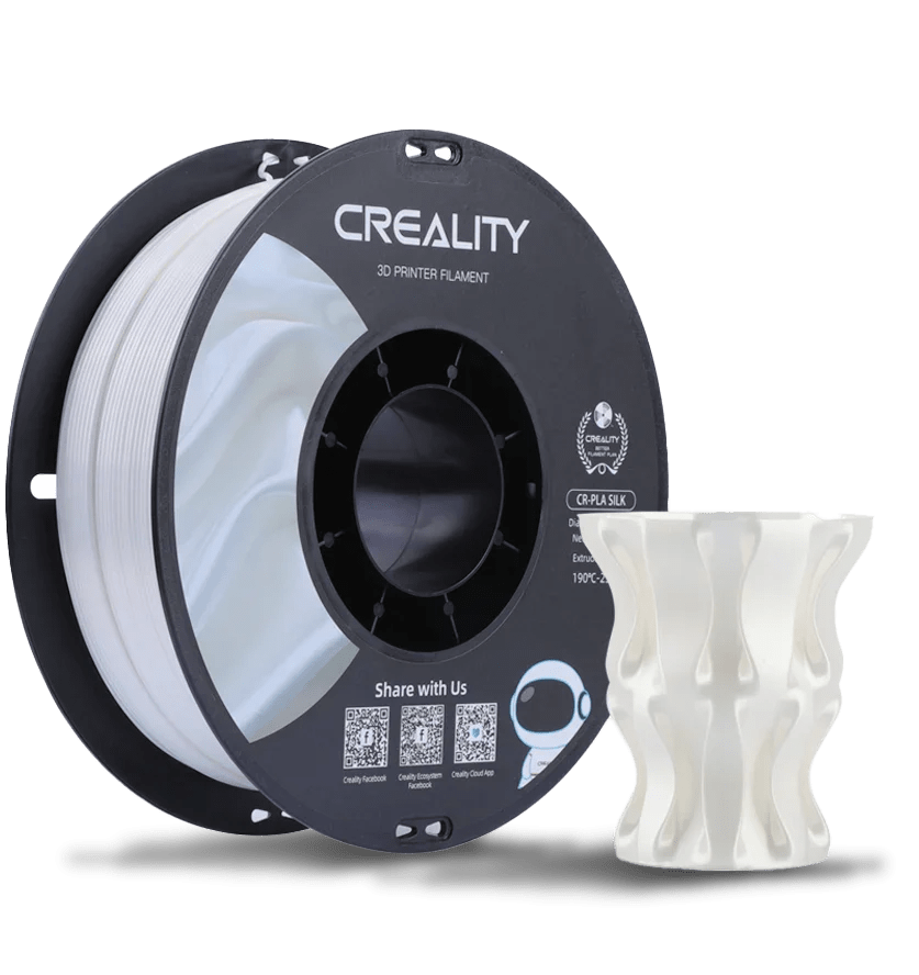 Creality CRPLA Silk White Filament, 1.75mm, 1kg 3D Print Lab