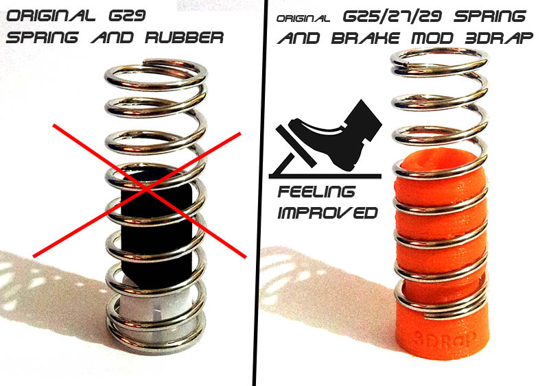 Brake Pedal MOD “Rally/GT” [Logitech G25, G27, G29, G920] (PC) 3DRap