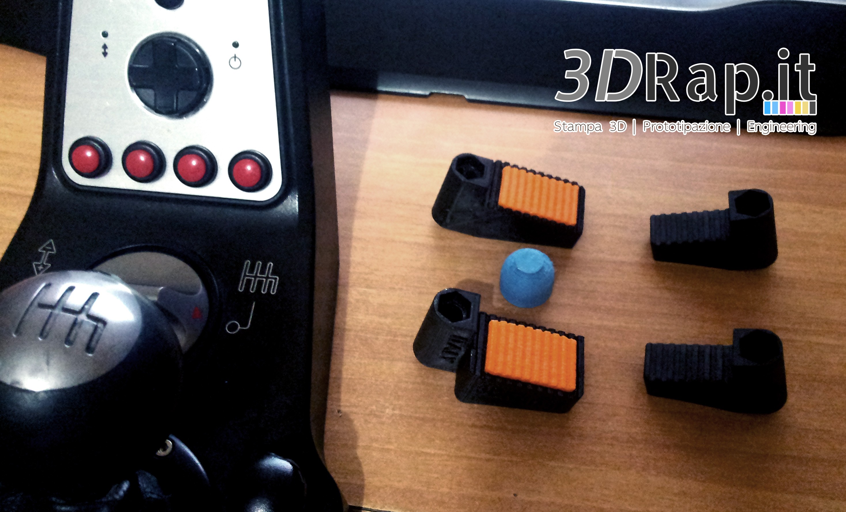 Stronger Clamps for HShifter Logitech MOD G25 / G27 / G29 3DRap