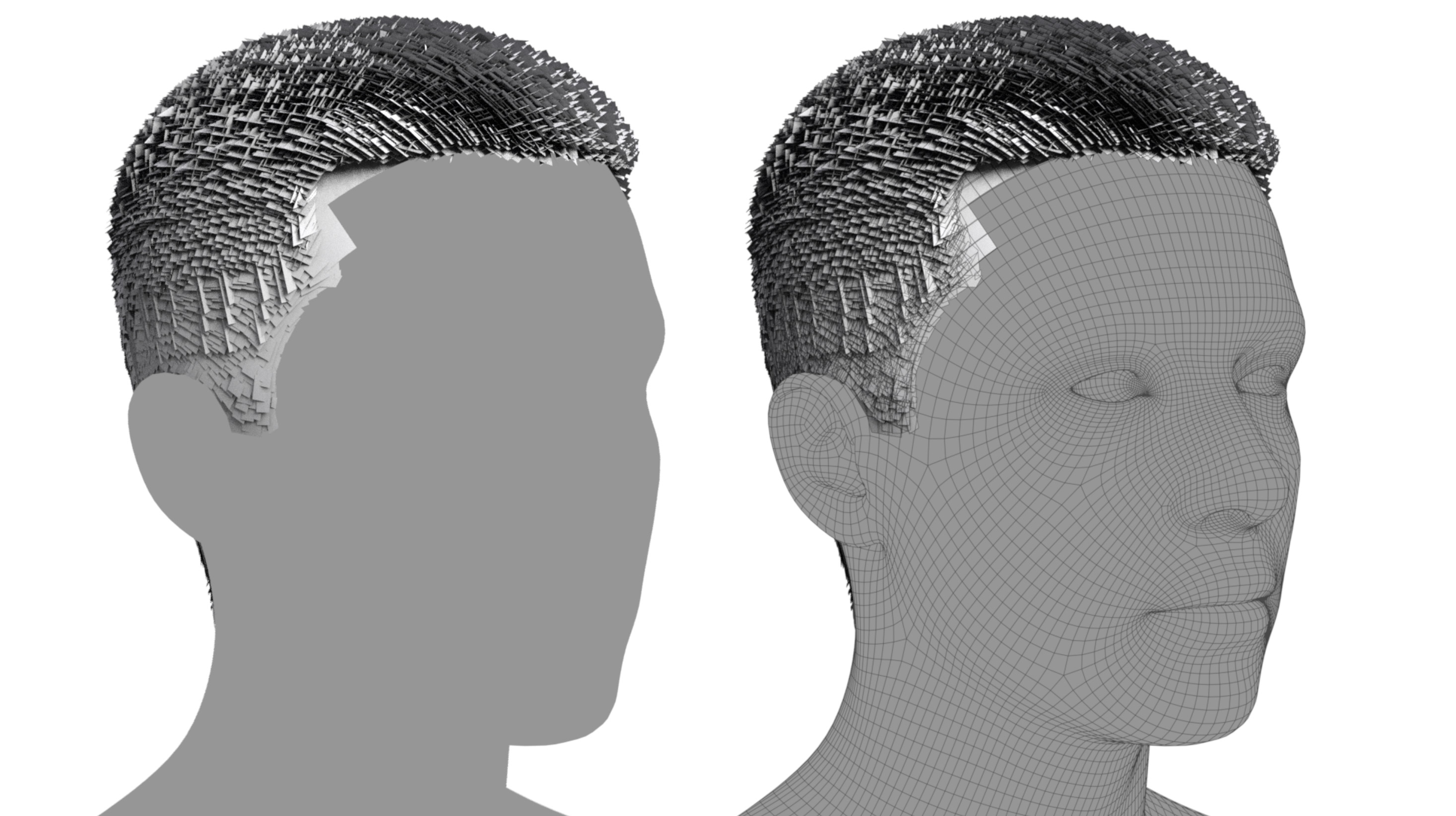 Realtime Hair Buzz Cut