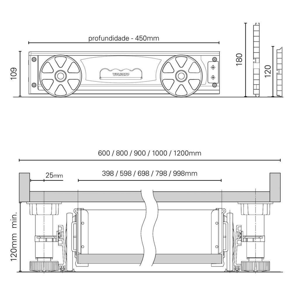 Kit Cajón bajo zócalo 3Elementos