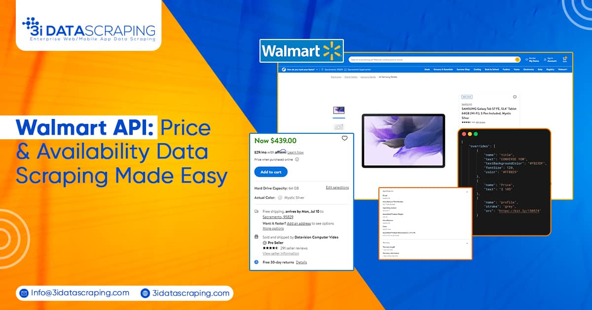 Walmart API Price and Availability Data Scraping Made Easy