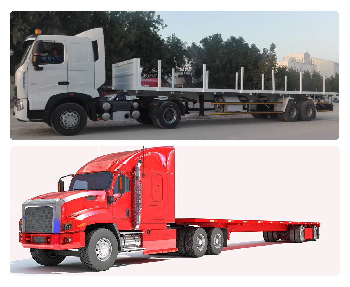 Flatbed Trailers Rental in Doha, Qatar 3M International