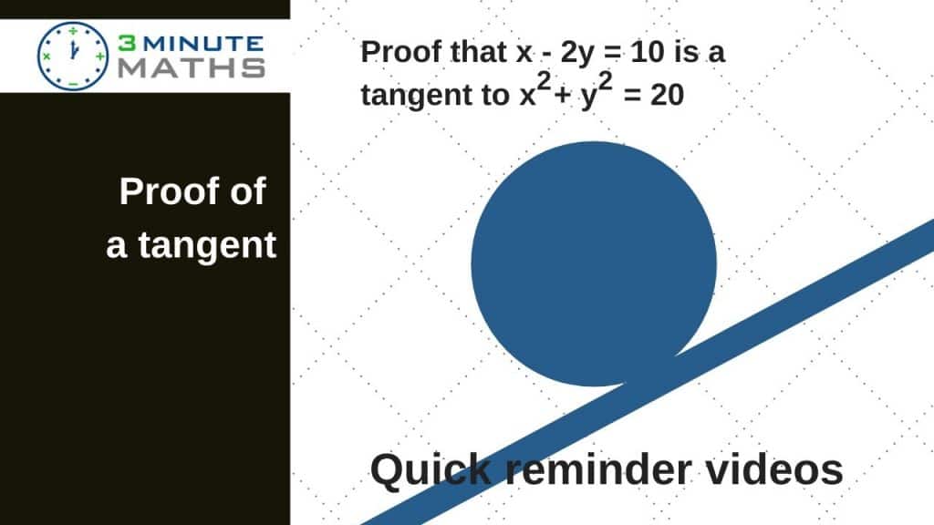How to prove the equation of a straight line 3 Minute Maths