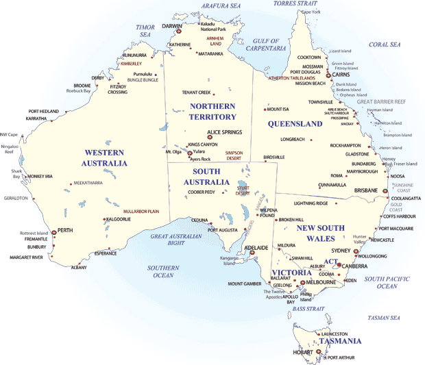 What is the Capital of Australia? Mappr