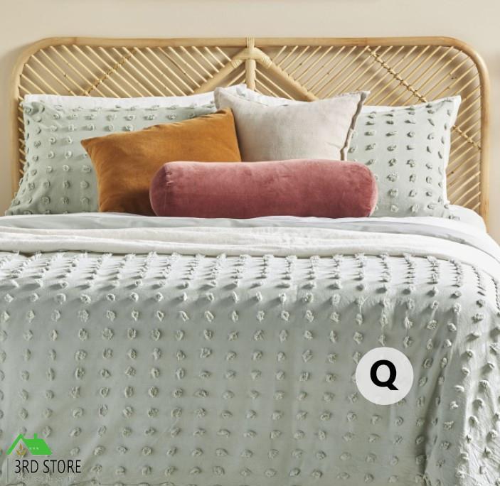 Temple & ster Natural Coraline Rattan Bedhead QUEEN