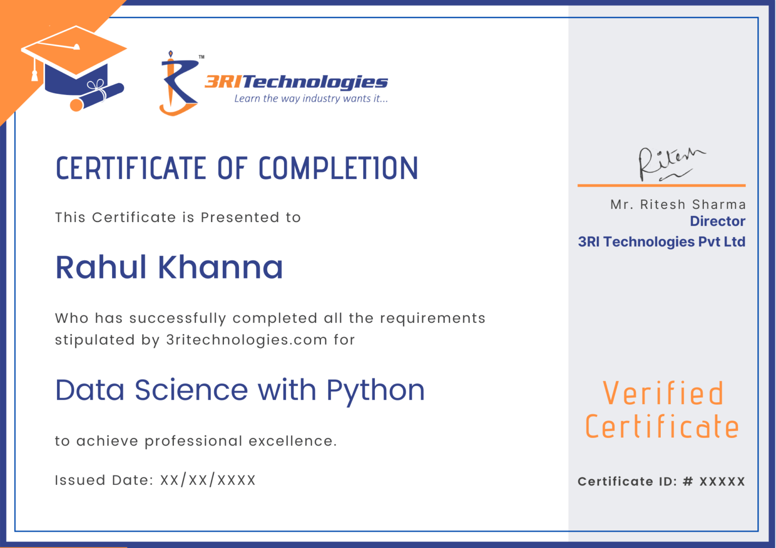 Data Science Online Training and Certification Course 3RI Technologies
