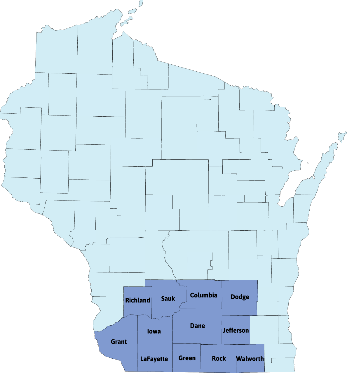 Counties Served Community Coordinated Child Care, Inc. (4C)