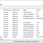 BrowserAddonsView shows you all browser extensions, plugins, toolbars
